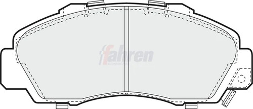 Brake pads set fits acura - pads,
