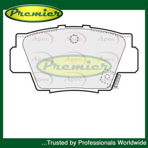 Premier rear brake pads set - premier,