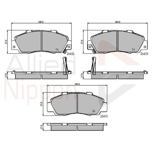 Brake pads set for - brake,
